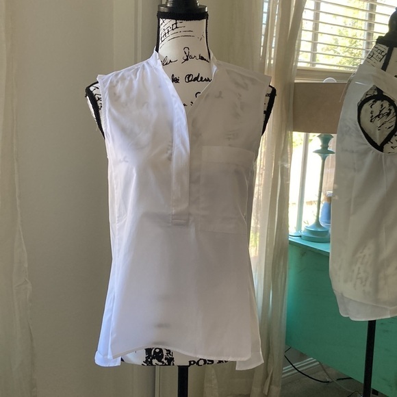 Norse Projects Josefina Poplin Tank White Teacher Wardrobe - Picture 3 of 5